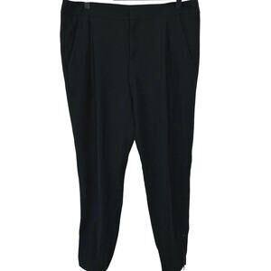 Vince Pleated Tapered Leg Trouser Pants Women Holiday Office Career Black Size 6